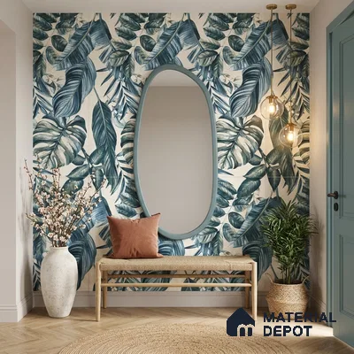 Tropical Wall Tile TL 12772 Malaga Bianco Decor 4 ft x 2 ft Carving Matte Finish Vitrified Tile - 9 mm