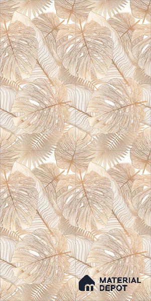 Tropical Wall Tile TL 09606 4 ft x 2 ft Glossy Finish Vitrified Tile - 9 mm | Suitable for Bathroom, Accent/Feature Wall, Dining Area