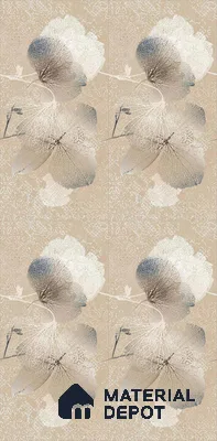 Floral Wall Tile TL 08677 Beige Highlighter 4 ft x 2 ft Matte Finish Vitrified Tile - 9 mm | Suitable for Bathroom, Accent/Feature Wall, Foyer