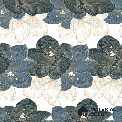 Floral Wall Tile TL 09603 4 ft x 2 ft Glossy Finish Vitrified Tile - 9 mm | Suitable for Bathroom, Accent/Feature Wall, Dining Area
