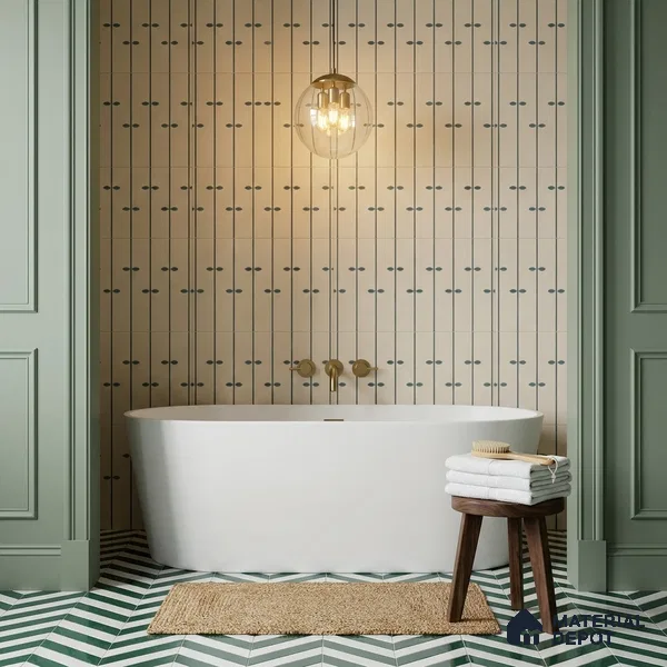 Wall Tile TL 10983 B | Arebic Aqua Decor | 4 ft x 2 ft Crits Micro Matte Finish Porcelain Tile - 9 mm | Suitable for Bathroom, Accent/Feature Wall, Dining Area | 3 mm Spacer Required