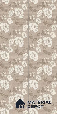 Floral Wall Tile TL 09615 4 ft x 2 ft Glossy Finish Vitrified Tile - 9 mm | Suitable for Bathroom, Accent/Feature Wall, Dining Area
