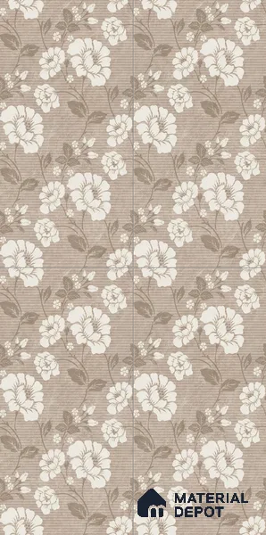 Floral Wall Tile TL 09615 4 ft x 2 ft Glossy Finish Vitrified Tile - 9 mm | Suitable for Bathroom, Accent/Feature Wall, Dining Area