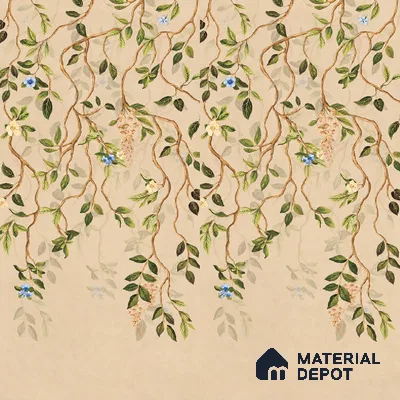 Wall Tile TL 10990 B | Delimo Lux Branch Decor | 4 ft x 2 ft Crits Micro Carving Matte Finish Porcelain Tile - 9 mm | Suitable for Bathroom, Accent/Feature Wall, Dining Area | 3 mm Spacer Required
