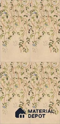 Wall Tile TL 10990 B | Delimo Lux Branch Decor | 4 ft x 2 ft Crits Micro Matte Finish Porcelain Tile - 9 mm | Suitable for Bathroom, Accent/Feature Wall, Dining Area | 3 mm Spacer Required