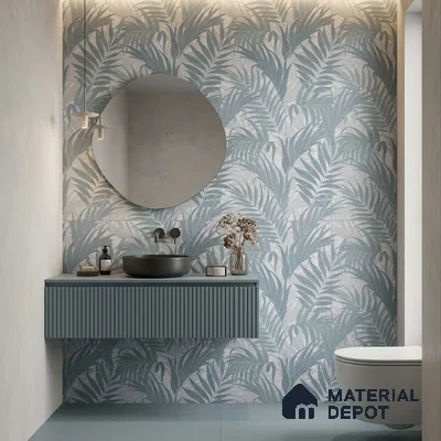 Tropical Wall Tile TL 12175 B Ontario Grey Decor 02 Endless 4 ft x 2 ft Glue Matte Finish  Vitrified Tile - 9 mm | Suitable for Bathroom, Accent/Feature Wall, Dining Area