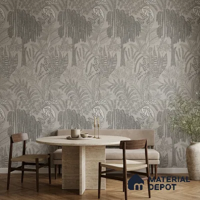 Tropical Wall Tile TL 12125 B Retina Gris Bloom 4 ft x 2 ft Vitrified Matte Finish - 9 mm | Suitable for Bathroom, Accent/Feature Wall, Dining Area