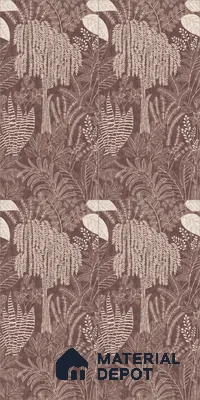 Tropical Wall Tile TL 12125 F Retina Wine Bloom 4 ft x 2 ft Vitrified Matte Finish - 9 mm | Suitable for Bathroom, Accent/Feature Wall, Dining Area