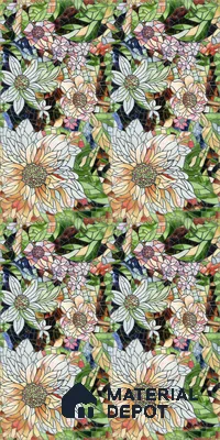 Tropical Florals Wall Tile TL 12191 Colorav Arte 4 ft x 2 ft Matte Finish  Vitrified Tile - 9 mm | Suitable for Bathroom, Accent/Feature Wall, Dining Area