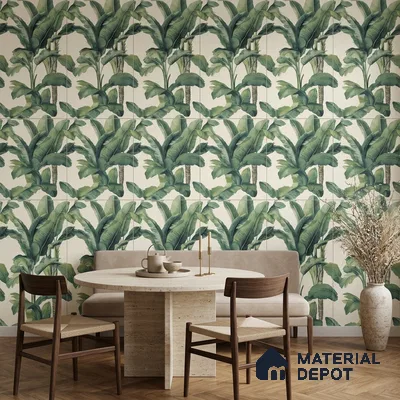 Floral Wall Tile TL 07191 D Floreale Fiore Navy 4 ft x 2 ft Vitrified Matte Finish - 9 mm | Suitable for Bathroom, Accent/Feature Wall, Foyer