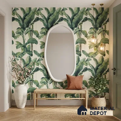 Floral Wall Tile TL 07191 D Floreale Fiore Navy 4 ft x 2 ft Vitrified Matte Finish - 9 mm | Suitable for Bathroom, Accent/Feature Wall, Foyer
