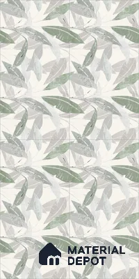 Tropical Wall Tile TL 07852 B Tropical Beige Decor 4 ft x 2 ft Vitrified Matte Finish - 9 mm | Suitable for Bathroom, Accent/Feature Wall, Basin Area | 1 1 1 Random Design