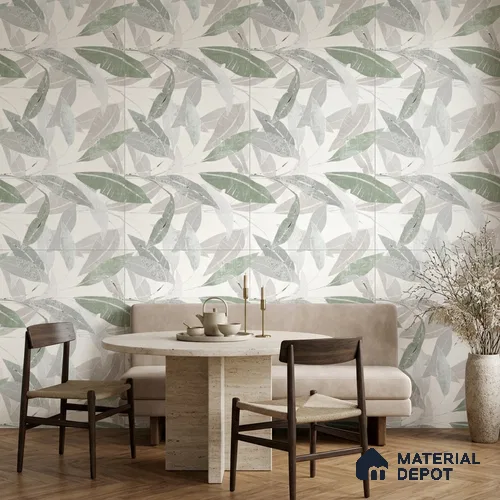 Tropical Wall Tile TL 07852 B Tropical Beige Decor 4 ft x 2 ft Vitrified Matte Finish - 9 mm | Suitable for Bathroom, Accent/Feature Wall, Basin Area | 1 1 1 Random Design