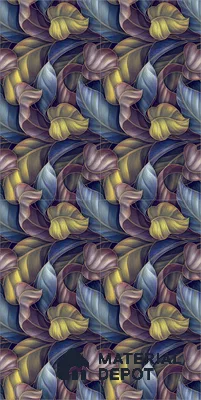 Tropical Wall Tile TL 08250 Garden Wall 4 ft x 2 ft High Gloss Finish Vitrified Tile - 9 mm | Suitable for Bathroom, Accent/Feature Wall, Dining Area