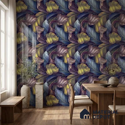 Tropical Wall Tile TL 08250 Garden Wall 4 ft x 2 ft High Gloss Finish Vitrified Tile - 9 mm | Suitable for Bathroom, Accent/Feature Wall, Dining Area