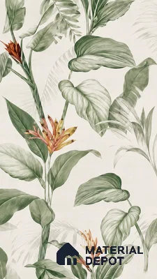 Tropical Wall Tile TL 10762 B Fabric Tropical B 4 ft x 2 ft Matte Finish Vitrified Tile - 10 mm | Suitable for Bathroom, Accent/Feature Wall, Basin Area