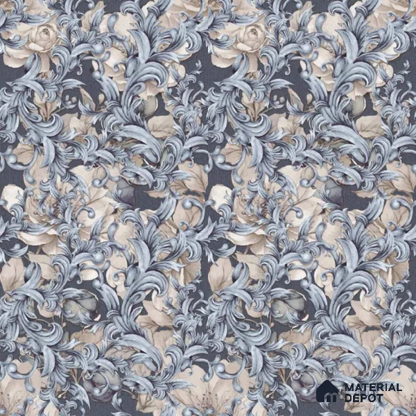 Tropical Wall Tile TL 10758 Marly Baroque 4 ft x 2 ft Matte Finish Vitrified Tile - 10 mm | Suitable for Bathroom, Accent/Feature Wall, Bedroom