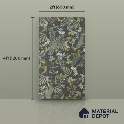 Tropical Wall Tile TL 10759 Marly Careno Sera 4 ft x 2 ft Matte Finish Vitrified Tile - 10 mm | Suitable for Bathroom, Accent/Feature Wall, Bedroom