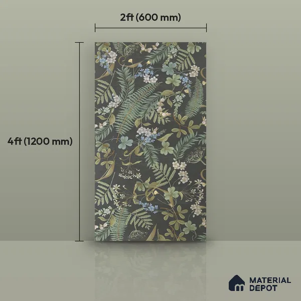 Tropical Wall Tile TL 10759 Marly Careno Sera 4 ft x 2 ft Matte Finish Vitrified Tile - 10 mm | Suitable for Bathroom, Accent/Feature Wall, Bedroom