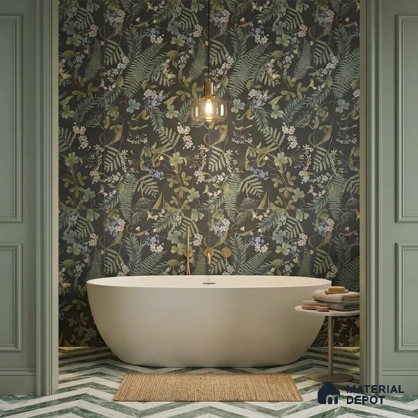 Tropical Wall Tile TL 10759 Marly Careno Sera 4 ft x 2 ft Matte Finish Vitrified Tile - 10 mm | Suitable for Bathroom, Accent/Feature Wall, Bedroom