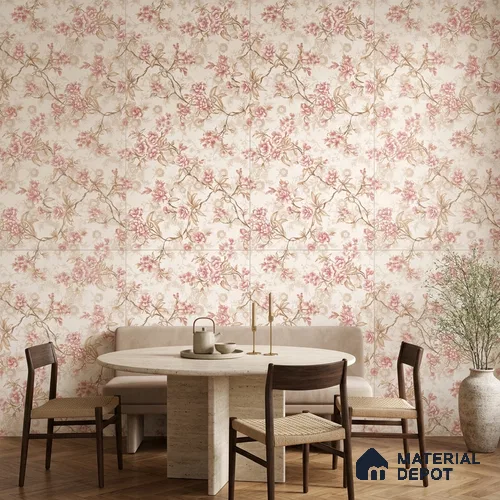 Tropical Wall Decor Tile TL 11709 | 4 ft x 2 ft Vitrified Glue Double Digital Tile - 9 mm | Suitable for Bathroom, Accent/Feature Wall, Bedroom