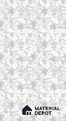 Tropical Wall Decor Tile TL 11835 B | 4 ft x 2 ft Vitrified Sinker Tile - 9 mm | Suitable for Bathroom, Accent/Feature Wall, Dining Area