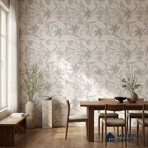Tropical Wall Decor Tile TL 11835 B | 4 ft x 2 ft Vitrified Sinker Tile - 9 mm | Suitable for Bathroom, Accent/Feature Wall, Dining Area