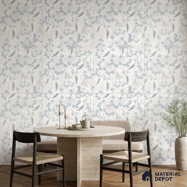Tropical Wall Tropical Tile TL 11830 C | 4 ft x 2 ft Vitrified Carving Matte Tile - 9 mm | Suitable for Bathroom, Accent/Feature Wall, Foyer