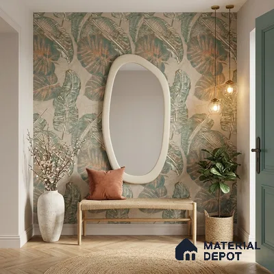 Tropical Wall & Floor Tile TL 11864 | 4 ft x 2 ft Vitrified Double Digital Matte Tile - 9 mm | Suitable for Bathroom, Accent/Feature Wall, Foyer