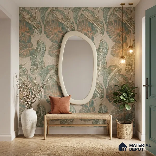 Tropical Wall & Floor Tile TL 11864 | 4 ft x 2 ft Vitrified Double Digital Matte Tile - 9 mm | Suitable for Bathroom, Accent/Feature Wall, Foyer
