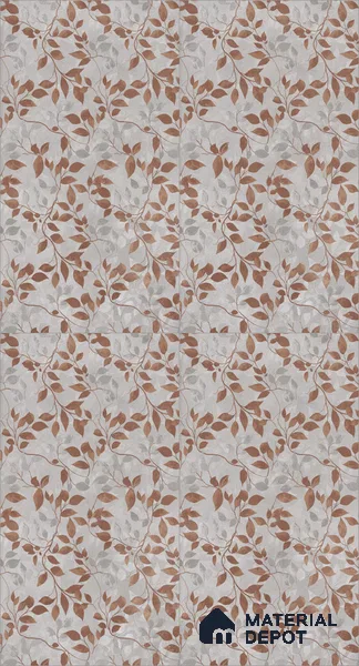 Tropical Wall Tropical Tile TL 11821 C | 4 ft x 2 ft Vitrified Carving Matte Tile - 9 mm | Suitable for Bathroom, Accent/Feature Wall, Dining Area