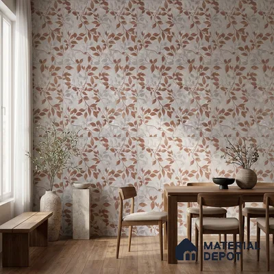 Tropical Wall Tropical Tile TL 11821 C | 4 ft x 2 ft Vitrified Carving Matte Tile - 9 mm | Suitable for Bathroom, Accent/Feature Wall, Dining Area