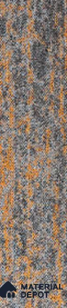 03-Orange 1000x250 mm PVC Back Carpet Tile - 5 mm