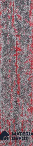 04-Red 1000x250 mm PVC Back Carpet Tile - 5 mm