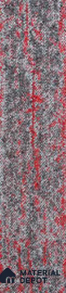 04-Red 1000x250 mm PVC Back Carpet Tile - 5 mm