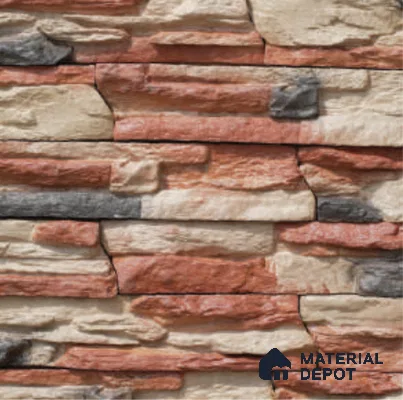 Calgary Ledge Series WL 00410 Concrete Panel 1.5 ft x 4 in - 50 mm