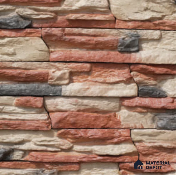 Calgary Ledge Series WL 00410 Concrete Panel 1.5 ft x 4 in - 50 mm