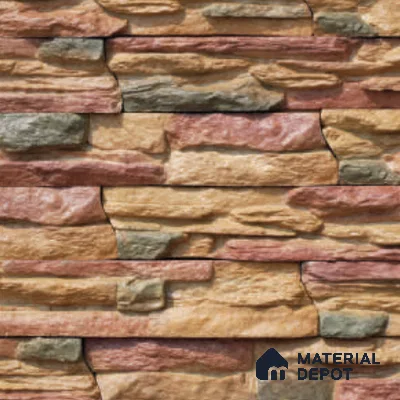 Calgary Ledge Series WL 00410 C Concrete Panel 1.5 ft x 4 in - 50 mm