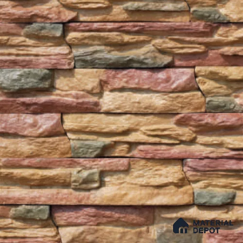 Calgary Ledge Series WL 00410 C Concrete Panel 1.5 ft x 4 in - 50 mm