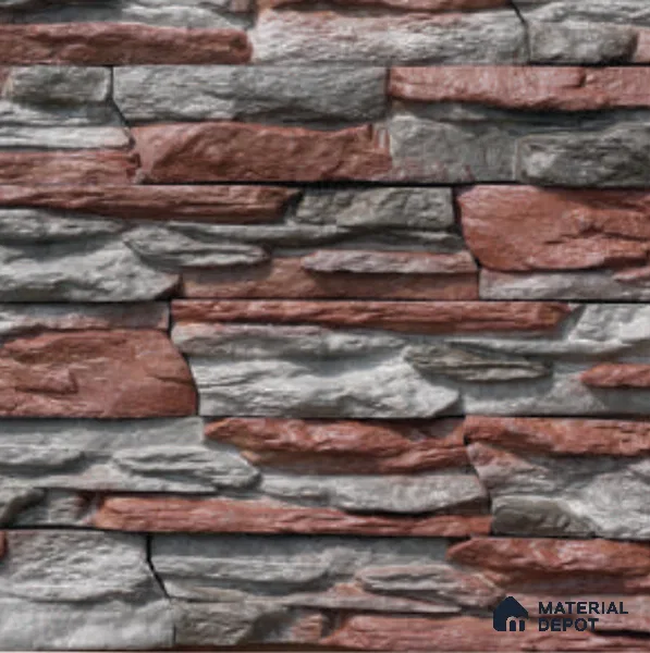 Calgary Ledge Series WL 00410 B Concrete Panel 1.5 ft x 4 in - 50 mm