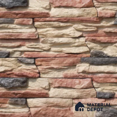 Calgary Ledge Series WL 00410 D Concrete Panel 1.5 ft x 4 in - 50 mm