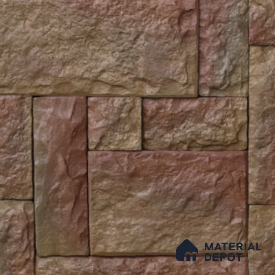 Castle Set Pattern WL 00422 C Concrete Panel 1.54 ft x 1.54 ft - 35 mm