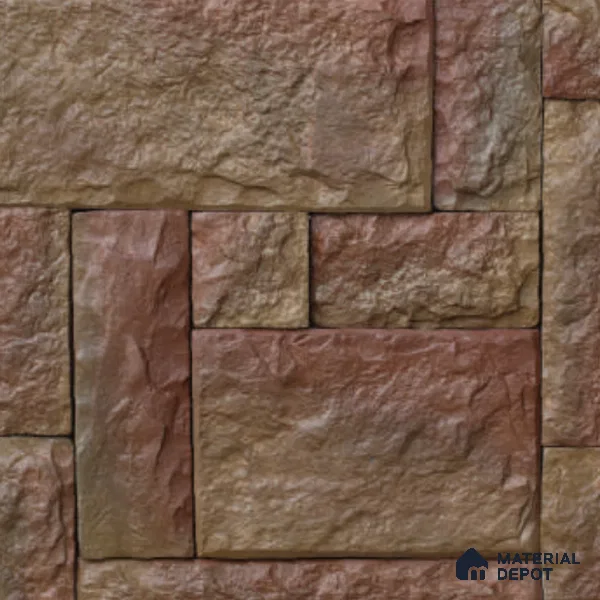 Castle Set Pattern WL 00422 C Concrete Panel 1.54 ft x 1.54 ft - 35 mm