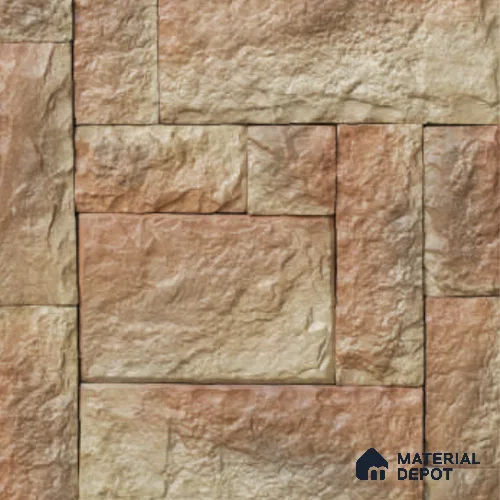 Castle Set Pattern WL 00422 B Concrete Panel 1.54 ft x 1.54 ft - 35 mm