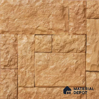 Castle Set Pattern WL 00422 Concrete Panel 1.54 ft x 1.54 ft - 35 mm