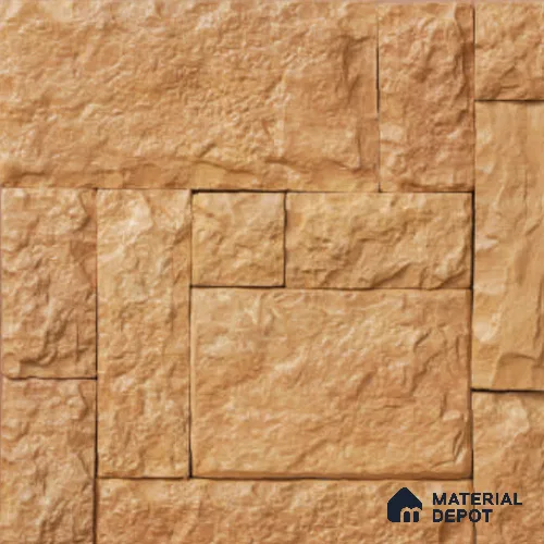 Castle Set Pattern WL 00422 Concrete Panel 1.54 ft x 1.54 ft - 35 mm