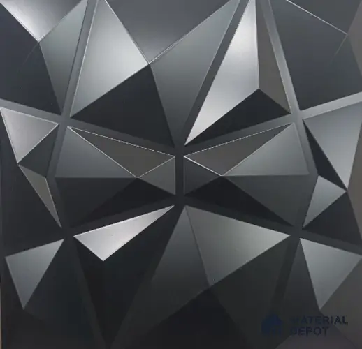 Black Stone 1.67 ft x 1.67 ft Decorative Ceiling Tile - 6 mm