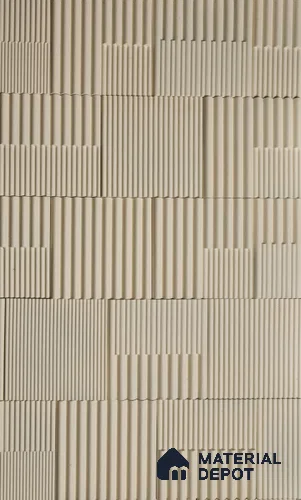 Flute Fusion Mocha WL 00435 C Concrete Panel 1 ft x 1 ft - 30 mm
