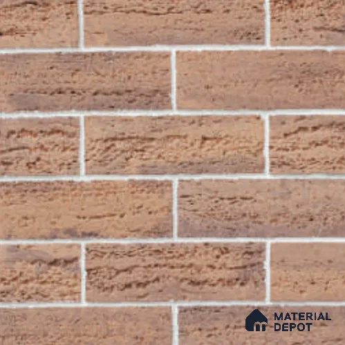 Travertine Brick WL 00414 F Concrete Panel 1 ft x 4 in - 18 mm