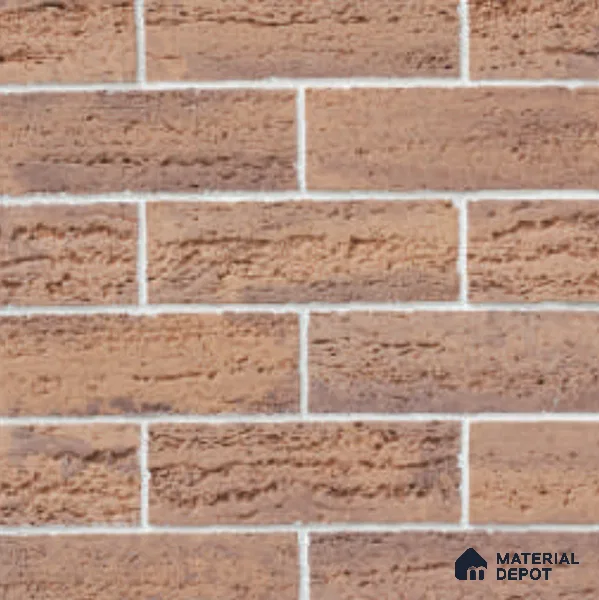 Travertine Brick WL 00414 F Concrete Panel 1 ft x 4 in - 18 mm